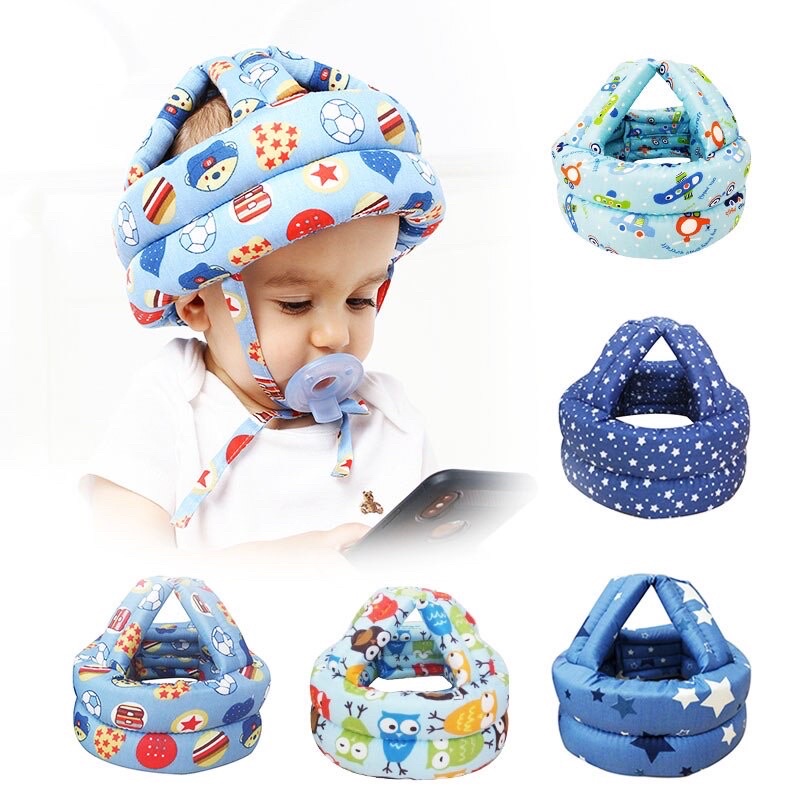 Helm Topi Pelindung Kepala Anak Bayi Balita Anti Bentur Baby Head Protector Helm Protective Hat