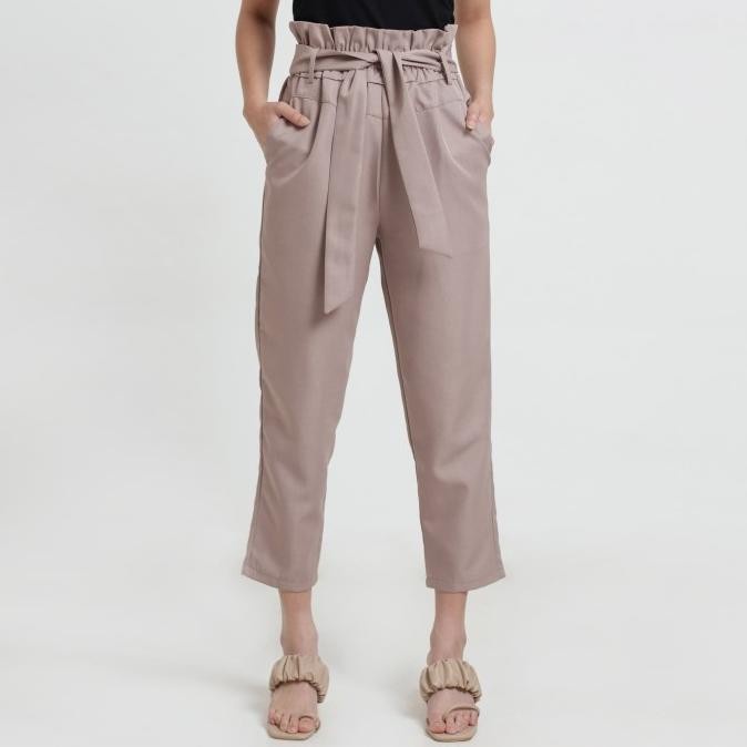 

(TERLARIS) TERBARU CLOTH INC PAPERBAG PANTS - Brown, XXS
