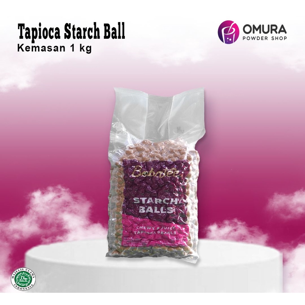 

[TOPPING] Bobatee Tapioka Pearl Starch Ball Boba Tapioca Bubble Pearl 1 kg