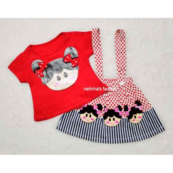 Setelan Rok Kodok / Baju Bayi / Setelan Bayi 0 - 12 bulan