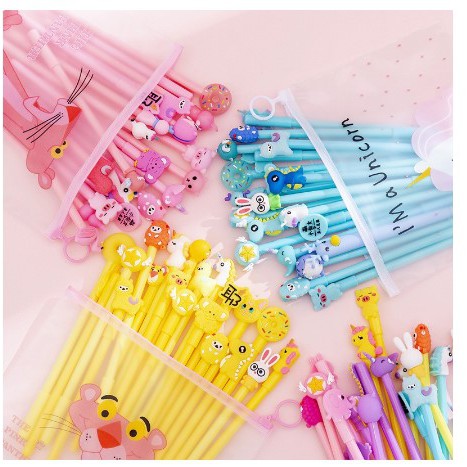 

Set kantong 20 pena unik lucu karakter unicorn