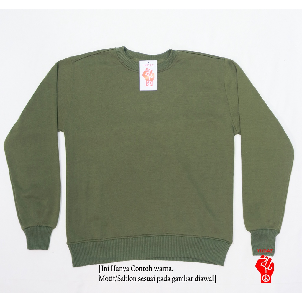 YUDAZ Sweaterpolos Basic Sweater Lost Psycho Color Size M-XXL (Pria & Wanita)-ARMY