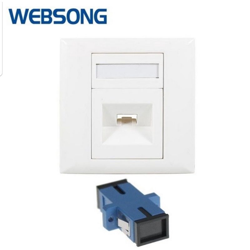 Wall Socket Stop Kontak Casing Fiber Optic Websong