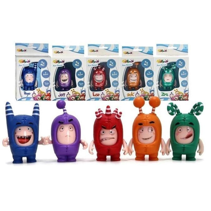 BEST SELLER ODDBODS FACE CHANGER FIGURE SATUAN MAINAN ANAK HAPPY SHOPING