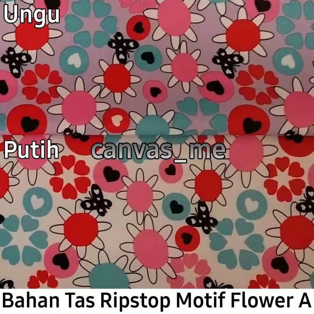 Ripstop motif Flower A