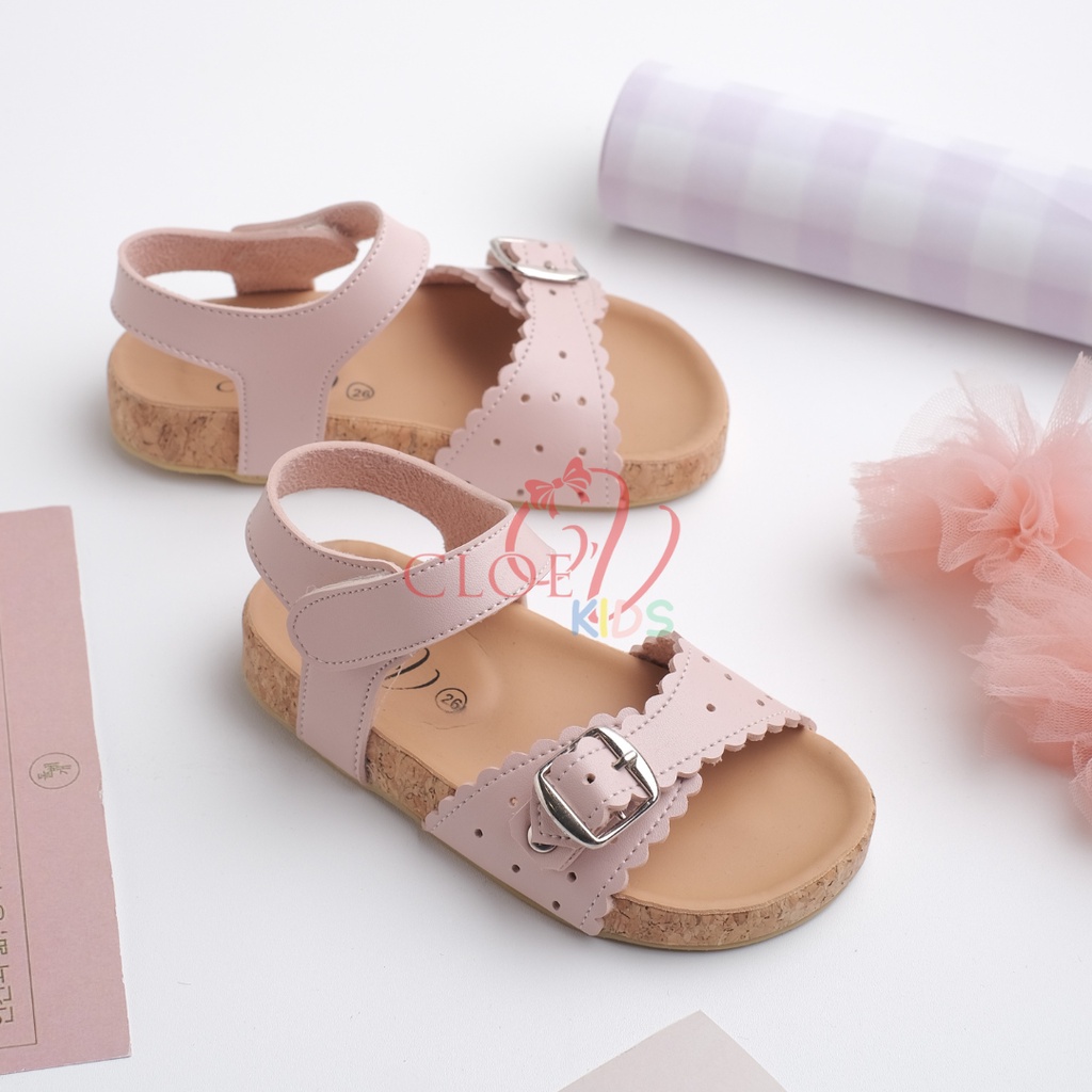CLOEVKIDS - READY STOCK Chyaa Size 22-35 Sepatu Sandal Anak Perempuan Slop Flat Lucu