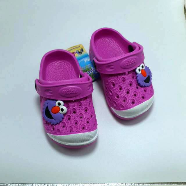 Sandal Anak cewek Elmo Yitai 328 baim selop karet balita bayi umur 6 bulan sampai 2,5 tahun