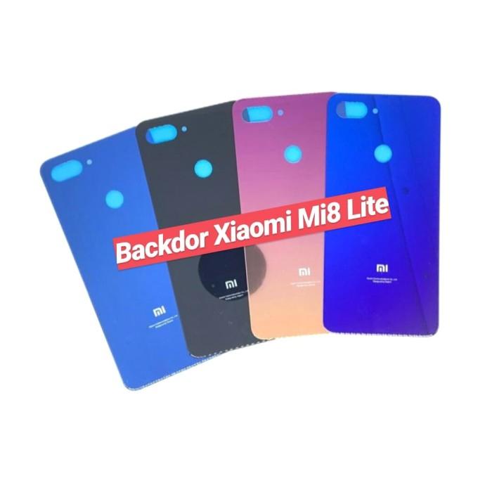 Simtray Backdoor Back Casing Tutup Baterai Xiaomi Mi8 Lite - Mi 8 Lite