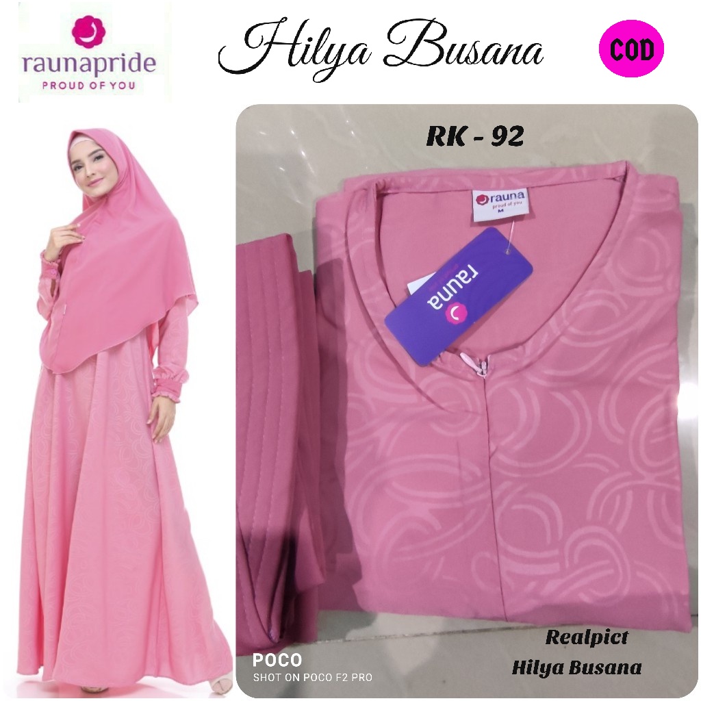 DRESS MUSLIM / GAMIS RAUNA RK - 92 / FASHION MUSLIM