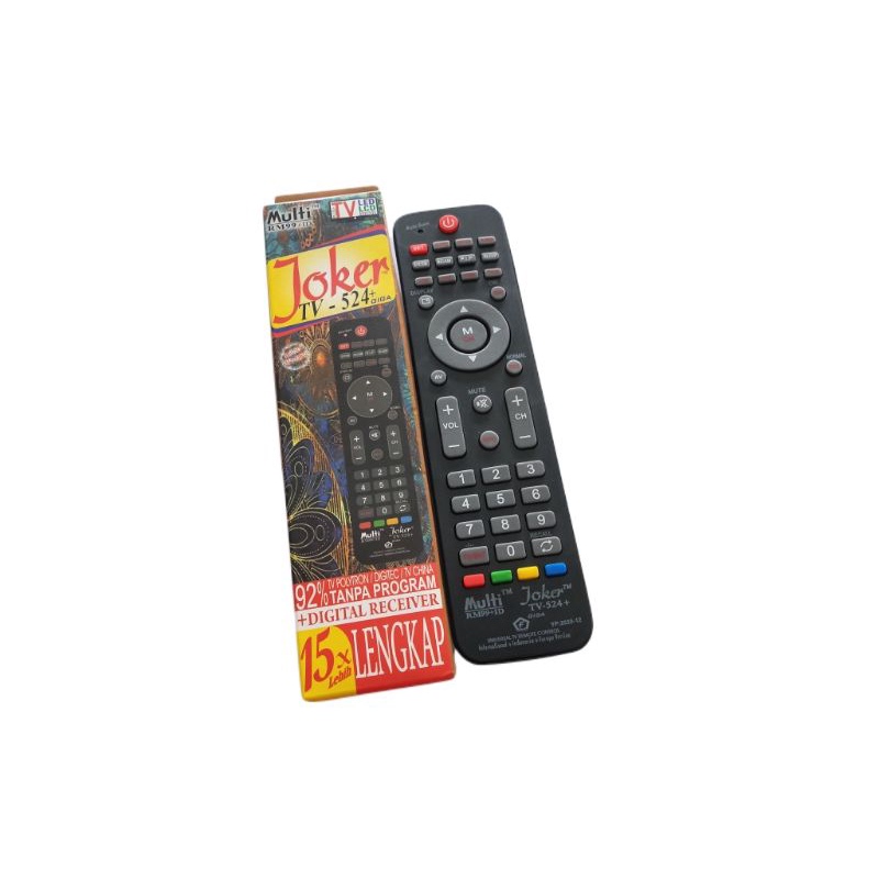 REMOT TV JOKER 524 REMOTE TABUNG LED LCD HDMI RECEIVER TV CHINA TCL LG SAMSUNG AKIRA