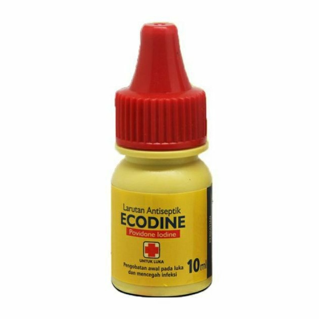 OBAT ANTISEPTIK LUKA INFEKSI HEWAN KUCING ANJING KELINCI HAMSTER AYAM POVIDONE IODINE ECODINE 10ML