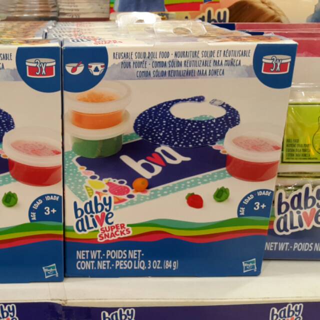 BABY ALIVE Super Snacks. Reusable solid doll food. Makanan baby alive. Ready surabaya