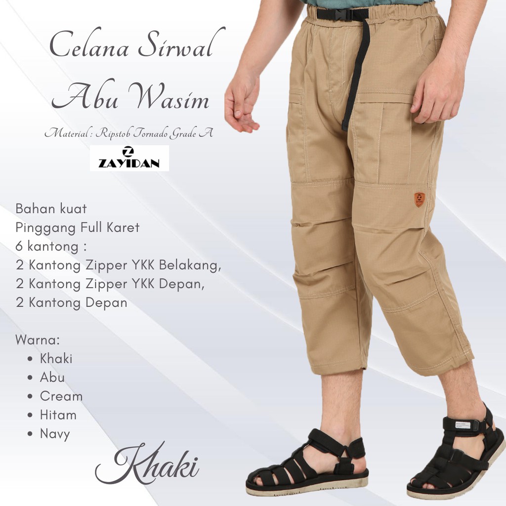 Celana Sirwal Zayidan Abu Wasim Celana Sunnah celana Cingkrang