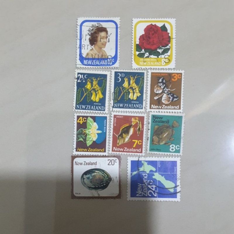 

Perangko New Zealand set10 prangko