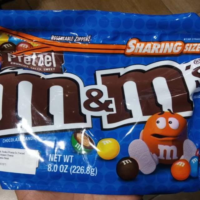 

Cokelat M&Ms Chocolate Pretzel Crunchy, Salty, Sweet 226gr