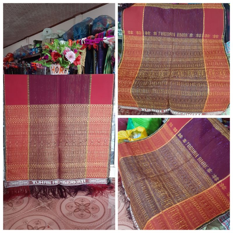 Ulos Hela Ragihotang Maron Gold Toba