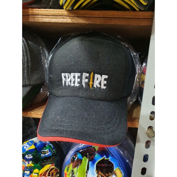 Topi Anak Free Fire FF Booyah hitam garena Dj alok