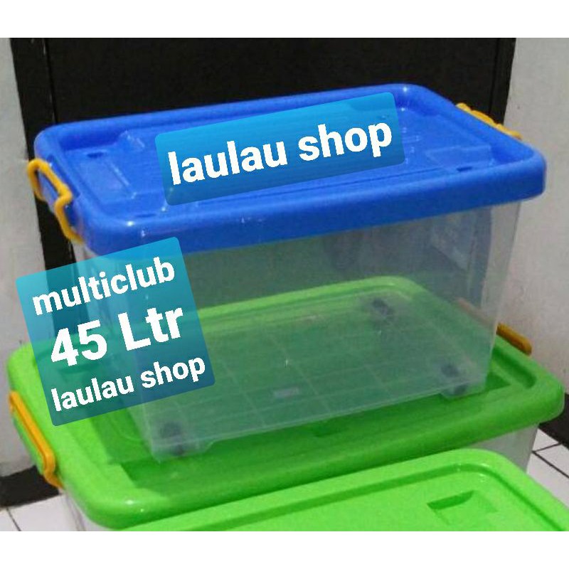 Box Container CB 45 Liter Multiclub Kualitas Shinpo Sky Plastik / Krat Kontainer Industri Roti CB45