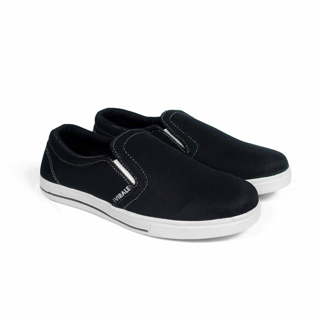 Sepatu Slip On Pria Casual Murah Original Sepatu Pria Virale SC-01 NAVY