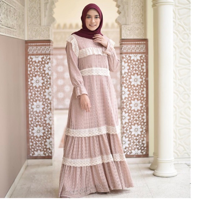 Preloved Marocco Dress Dusty Pink M by Callanda Hijab