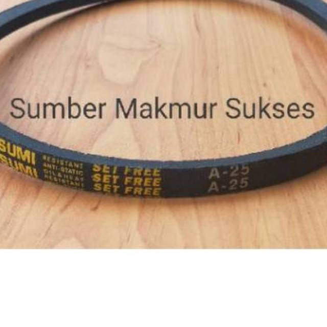 V BELT VANBELT FANBELT MESIN CUCI A25 A 25 A-25 MITSUISUMI GRADE A