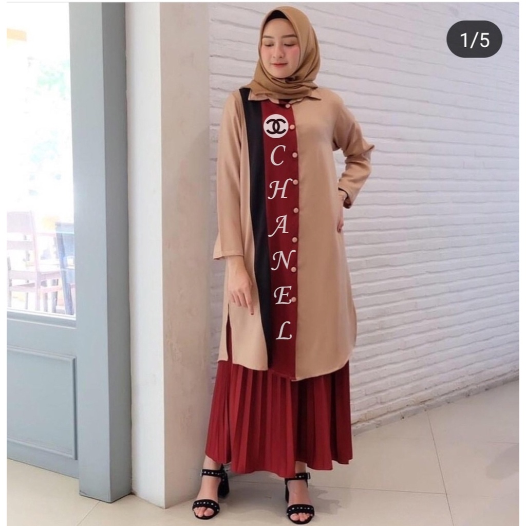 [HNFK] Tunik Import / Baju Muslim Wanita / Atasan Tunik / Tunik Dewasa