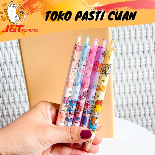 

pen gel mekanik karakter wanita lucu fancy imut bisa COD MURAH isi hitam