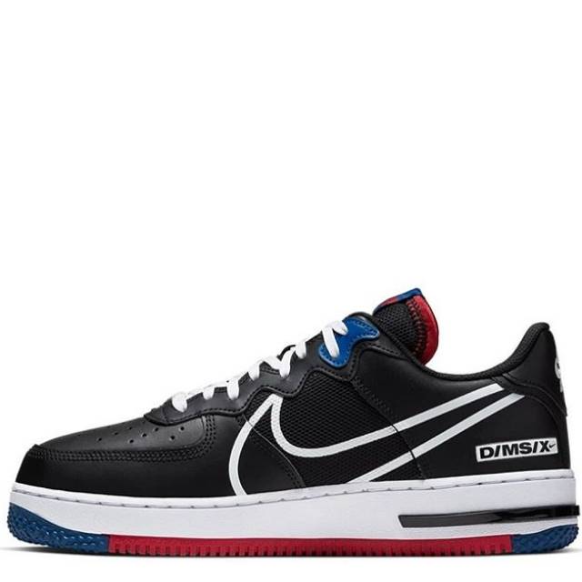 Nike Air Force 1 React Black/Gym Red/Gym Blue Original