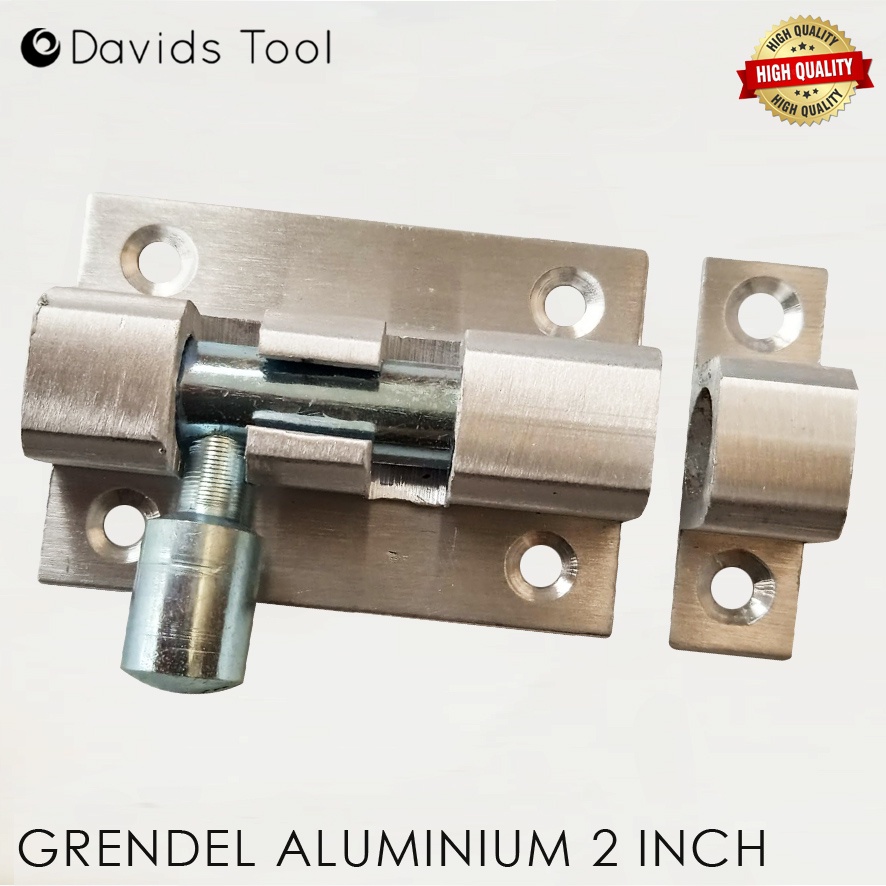 Grendel Pintu Jendela Slot Gerendel Pengunci Aluminium Alumunium 2 Inc Lips