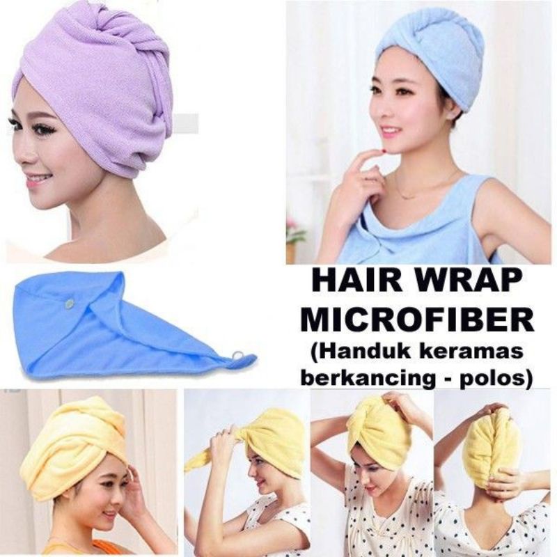 Handuk Keramas Kramas Handuk Rambut Handuk Topi Pengering Rambut Keramas Kramas