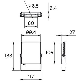 PHILIPS led sorot   tembak   floodlight BVP131   10w   10 watt Berkualitas
