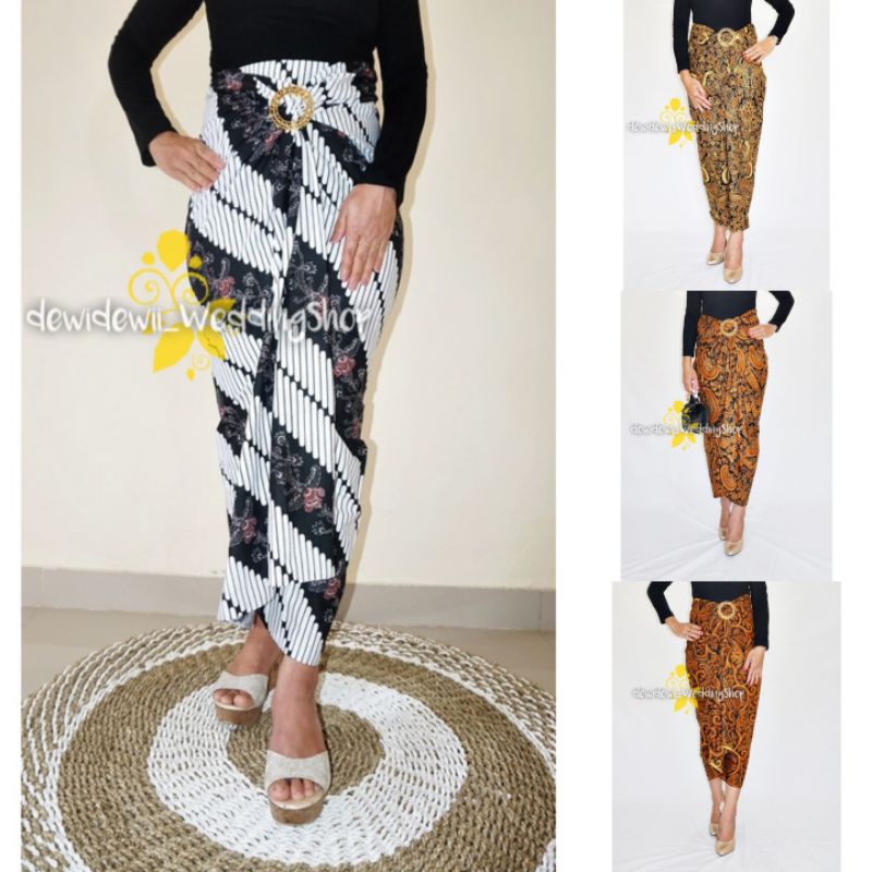 Rok Lilit Cantik / Rok Motif Batik, Free Gesper