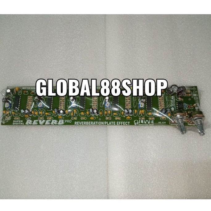 KIT ECHO REVERB 2 POTENSIO EFEK VOCAL MIXER AUDIO HALL EFFECT SOUND RANIC 326