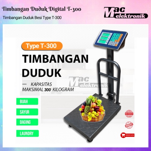 Timbangan duduk digital kapasitas 300KG/ bisa di charge ulang TIMBANGAN DIGITAL 300KG