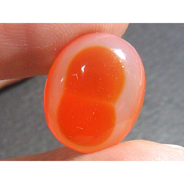 AG117 Oval Cabochon 8.25ct 16x13mm Picture Figure Orange Red Pink Eight 8 Natural Unheated Untreated