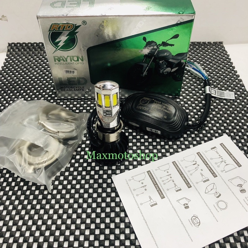 LAMPU DEPAN RTD RAYTON 6sisi 3 sisi ORIGINAL SEMUA MOTOR H4/H6