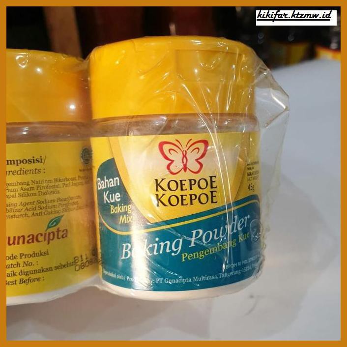 

Redwop-Gnikab- Baking Powder Koepoe Koepoe Kupu-Kupu 45Gr -Hallall.