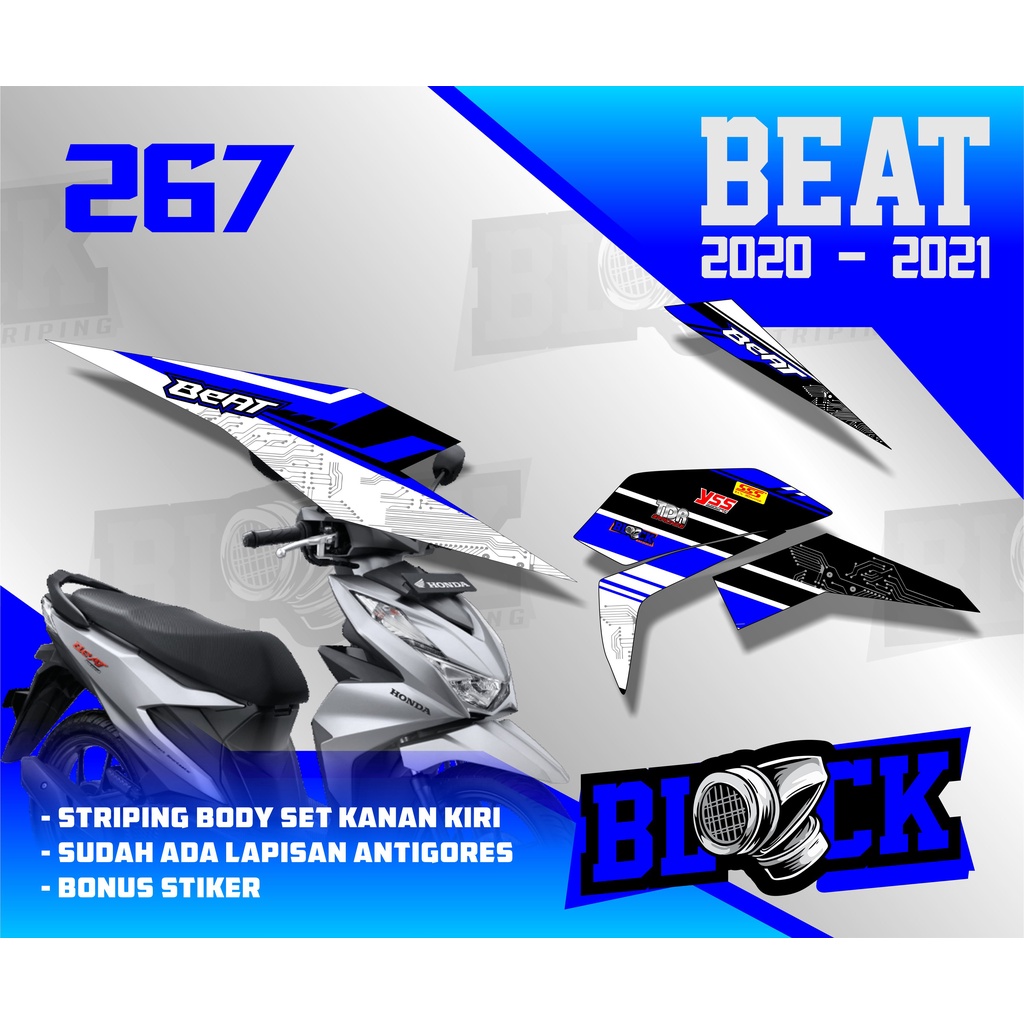 STRIPING BEAT 2021 VARIASI STIKER STRIPING BEAT 2021 LIST VARIASI