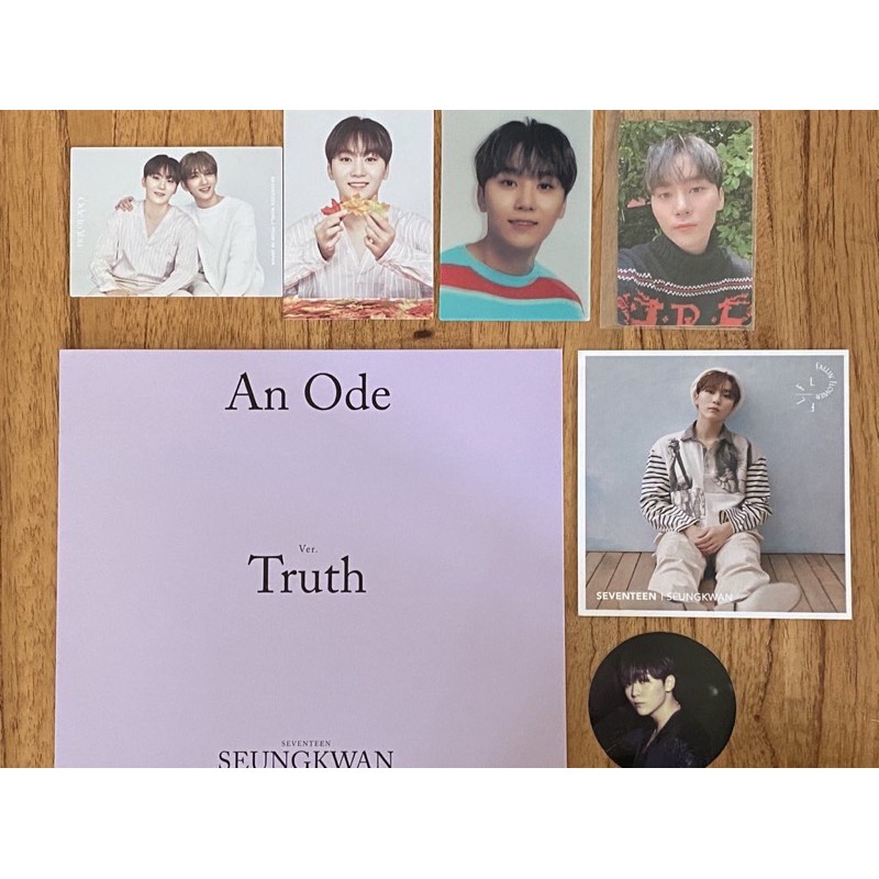 PC AN ODE MINI PB TC OTY SEUNGKWAN SEVENTEEN FALLIN FLOWER ENTRY CARD STICKER