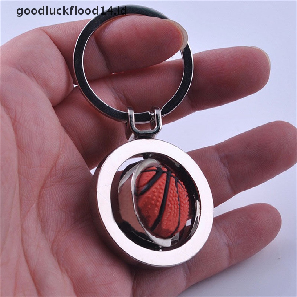 [OOID] 3D Sports Rotating football soccer Keychain Keyring Key Chain Ring Key Fob ball ID