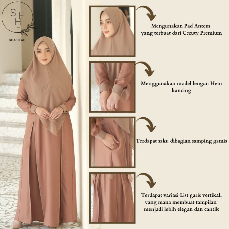 KEYSHA SYAR'I by SHAFIFAH#Gamis PO#Gamis terbaru#Gamis mom#Gamis terkini