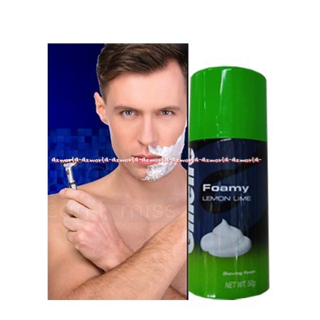 Gillette Foamy 50ml Lemon Lime  Busa cukur gillte foamy lemon lime Gilet