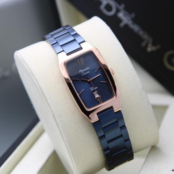 ALEXANDRE CHRISTIE AC 2455 ROSEGOLD BLUE. GARANSI RESMI 1TAHUN