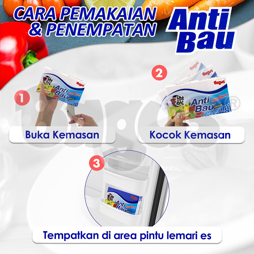 Bagus Anti Bau Lemari Es Penghilang bau kulkas 120 gr W-20318