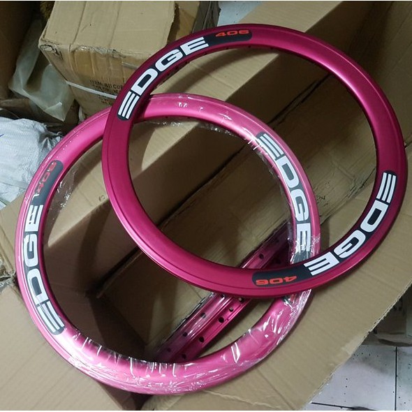 NEW velg sepeda lipat EDGE 16 inch 28 hole