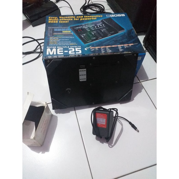 Efek gitar Boss me25 Taiwan Like new fullset bonus adaptor convert Taiwan
