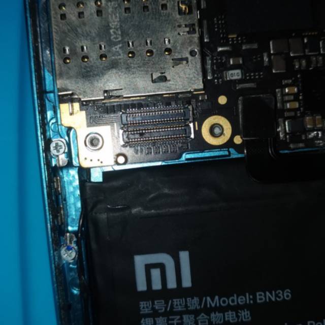 Konektor Lcd Xiaomi Mi A2 / Mi 6X di mesin 40 pin Fpc Lcd Connector Xiaomi Mi A2 or Mi 6X on board