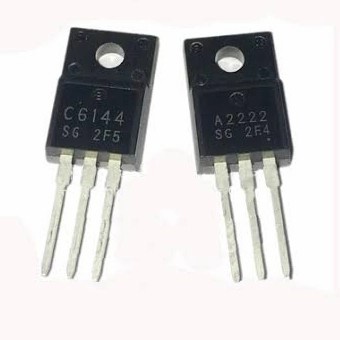 2SA2222 dan 2SC6144 A2222 C6144 Sepasang Transistor Power To-220f