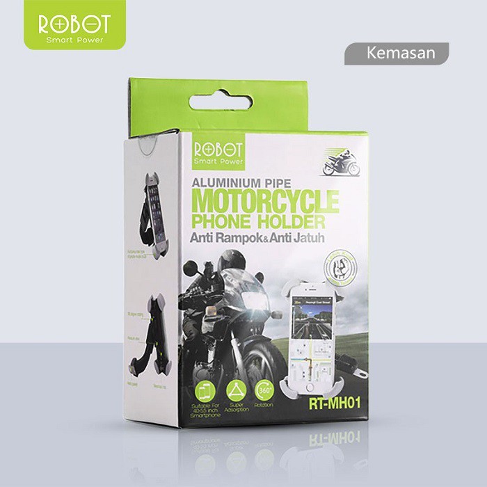 ROBOT RT-MH01 Aluminum Pipe Motorcycle Stand Holder Car Holder - Garansi Resmi 1 Tahun