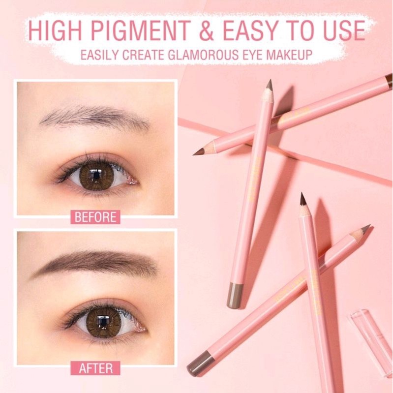 [BPOM] PINKFLASH Waterproof Easy Eyebrow Pencil | Pensil Alis | Pink Flash